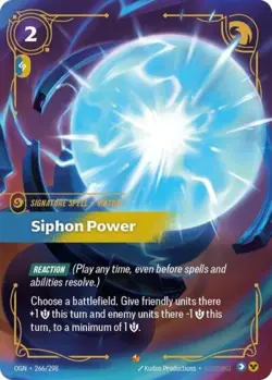 Riftbound Siphon Power NM Foil Origins - Image 1