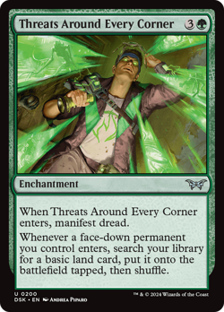 Threats Around Every Corner #200 | NM Near Mint Foil | DSK Duskmourn Magic MTG - Image 1