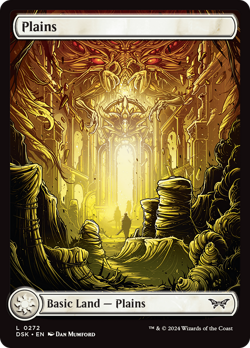 Plains #272 | Near Mint FOIL | DSK Duskmourn Magic MTG - Image 1