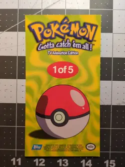 1999 Topps POKEMON JUMBO PIKACHU CHROME CARD ~ Vintage 1 of 5 ~ Holo FOIL - Image 2