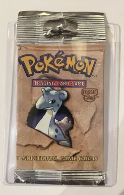 *Heavy Pack* Pokemon TCG Fossil Pack Lapras Art Sealed Wizards of the Coast - Image 1