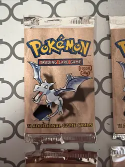 Wizards of The Coast Pokemon Fossil Booster Pack 4 Sealed Packs 742818061599 - Image 2