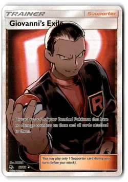 Hidden Fates #67/68 Giovanni's Exile (Full Art) POKEMON - Image 1