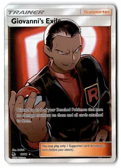 Hidden Fates #67/68 Giovanni's Exile (Full Art) POKEMON - Image 1