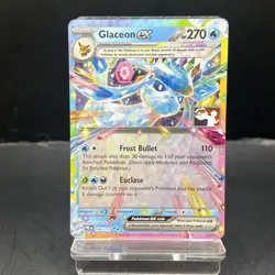 Play Pokemon Stamped Glaceon Ex 026/131 Prismatic Evolutions Prize Pack Stamp - Image 1
