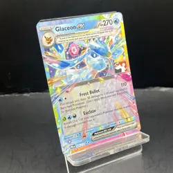 Play Pokemon Stamped Glaceon Ex 026/131 Prismatic Evolutions Prize Pack Stamp - Image 2