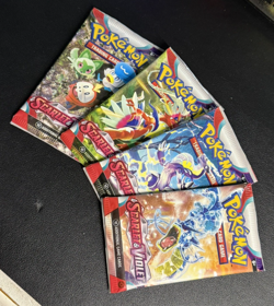 Pokemon Scarlet and Violet Base Art Set Factory Sealed x4 booster packs - Image 1