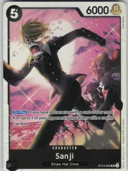 One Piece TCG Sanji SR Starter Deck 14: 3D2Y ST14-003 - Image 1