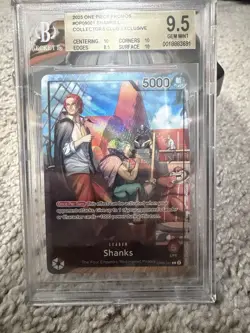 BGS 9.5 Shanks PSA Magazine Exclusive One Piece Leader Alt Art Promo OP09-001 - Image 1