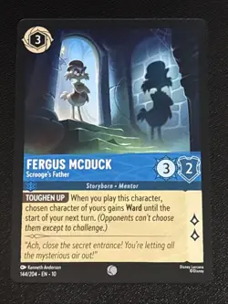 Disney Lorcana Whispers in the Well Fergus McDuck-Scrooge's Father 144/204 NM - Image 1