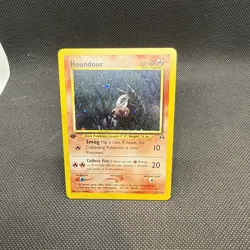 Pokemon 2001 1st Edition Houndour Holo Neo Discovery Card 5/75 - M/NM 🔥 - Image 1