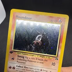 Pokemon 2001 1st Edition Houndour Holo Neo Discovery Card 5/75 - M/NM 🔥 - Image 3