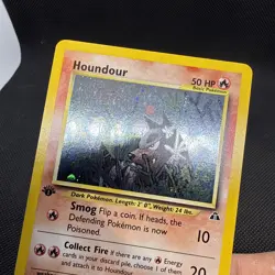 Pokemon 2001 1st Edition Houndour Holo Neo Discovery Card 5/75 - M/NM 🔥 - Image 4