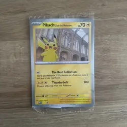 Pokemon Pikachu At The Museum Promo Card Sealed - Image 1