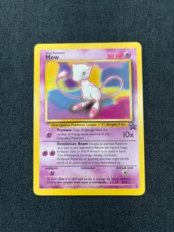 Mew #8 Vintage Pokemon Card Black Star Promo Rare - Lightly Played LP - Image 1