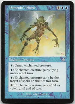 Pemmin's Aura Uncommon Scourge LP/MP MTG - Image 1