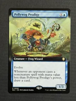 Magic The Gathering Pollywog Prodigy Extended Art Bloomburrow Non-foil - Image 1