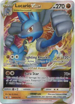 Pokemon Lucario VSTAR Full Art Black Star Promo SWSH214 NM Englisch - Image 1