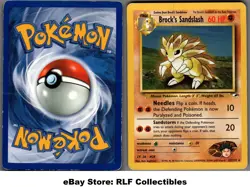 2000 Pokemon, Gym Heroes, #23/132 Brock's Sandslash, Rare - Image 1