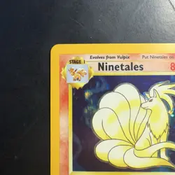 Pokemon Vintage Holo Ninetales 12/102 Base Set WotC 1999 - Image 2