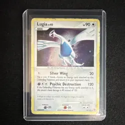 Pokemon Lugia LV.43 Diamond & Pearl 14/132 Rare Holo Basic Psychic HP 90 2007 EN - Image 1