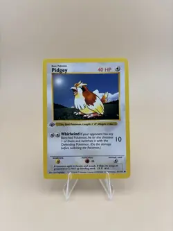 1999 Pokemon Pidgey 57/102 1st Edition Shadowless Vintage Base Set TCG - Image 1
