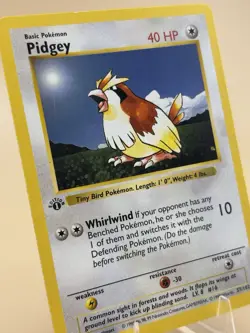1999 Pokemon Pidgey 57/102 1st Edition Shadowless Vintage Base Set TCG - Image 2