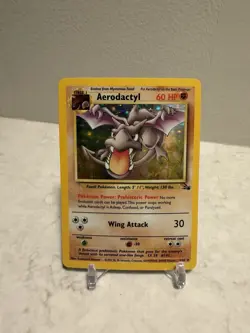 Aerodactyl 1/62 - Fossil Unlimited Holo Rare Pokemon TCG HP - Image 1