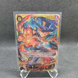 ONE PIECE OP07-118 SABO SEC SECRET RARE TRADING CARD ENGLISH - Image 1