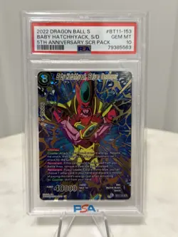 Dragon Ball Super Card Game Baby Hatchhyack Saiyan Destroyer #BT11-153 PSA 10 - Image 1