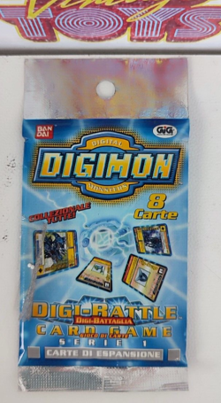 1X DIGIMON TRADING CARDS BOOSTER PACK SEALED BANDAI GIG SERIE 1 busta bustina - Image 1