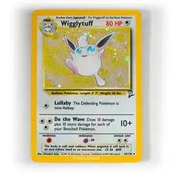 Pokemon - Wigglytuff Holo - 19/130 - Base Set 2 - Rare Card - Played - Image 1