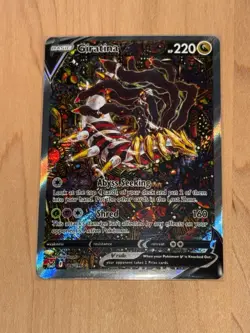 Pokemon TCG Giratina v 130/196 Lost Origin Full Art Ultra Rare Holo Card - Image 1