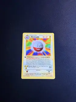 Pokemon Card - Electrode Base Set (Shadowless) 1st Edition 21/102 Non Holo - Image 1
