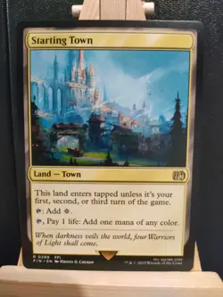 Starting Town - Final Fantasy - Rare - NM (see pics) MTG - Image 1
