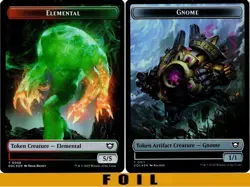 ELEMENTAL \ GNOME TOKEN ** FOIL ** #08/11 - Edge of Eternities - NM MTG - Image 1