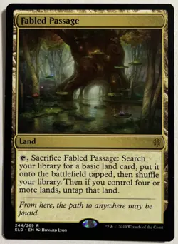 1x Fabled Passage NM Regular ELD 244 Throne of Eldraine MTG Magic the Gathering - Image 1