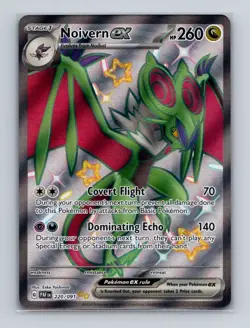 Noivern ex 220 2024 Pokemon Paldean Fates Full Art Shiny Ultra Rare Card NM+ (a) - Image 1