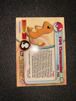 Charmander #04 Topps Pokemon TV Animation Edition - Image 2