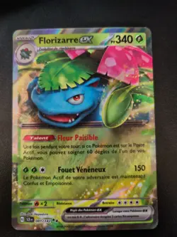 Carte Pokemon Florizarre EX 001/142 SCR Couronne Stellaire FR NEUF - Image 1