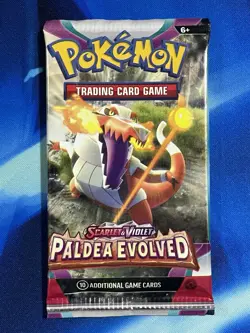 Pokemon 2023 Scarlet & Violet Paldea Evolved Booster Pack Lot X5 Artset SV Nm M - Image 2