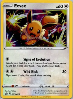 Eevee Promo SWSH: Sword & Shield Promo Cards SWSH118 NM Pokemon TCG - Image 1