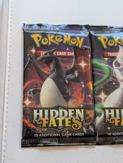 Pokemon Hidden Fates Booster Pack x4 Complete Art Set – Factory Sealed - Image 2