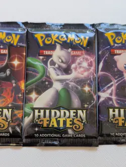 Pokemon Hidden Fates Booster Pack x4 Complete Art Set – Factory Sealed - Image 3