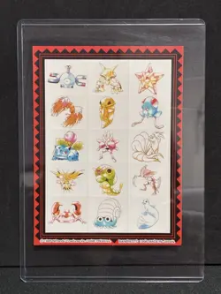1996 Pokemon Big Sticker Banpresto Japanese Vintage - Image 1