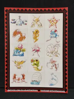 1996 Pokemon Big Sticker Banpresto Japanese Vintage - Image 2