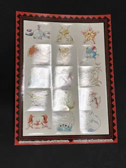 1996 Pokemon Big Sticker Banpresto Japanese Vintage - Image 5