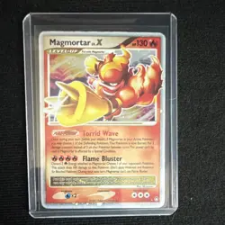 Pokemon Magmortar LV.X Mysterious Treasures 123/123 Rare Holo HP 130 2007 EN - Image 1