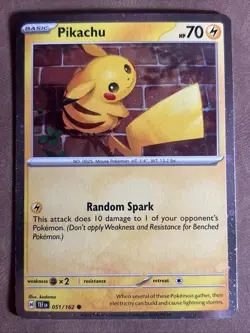 Pokemon Pikachu Cosmos Holo Promo 051/162 NM Swirl - Image 1