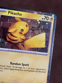 Pokemon Pikachu Cosmos Holo Promo 051/162 NM Swirl - Image 3
